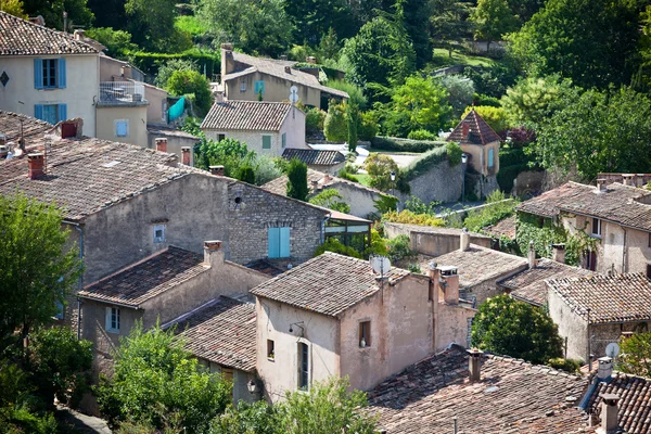 French small town view from above — Stock Photo, Image