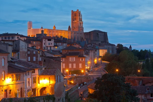 View of the Albi, France at night — Stock Photo, Image