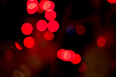 Bulanık kırmızı Noel çelenk