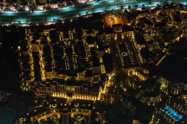 Dubai centrum nacht — Stockfoto