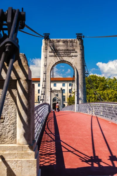 Ponte antiga Passerelle du College — Fotografia de Stock