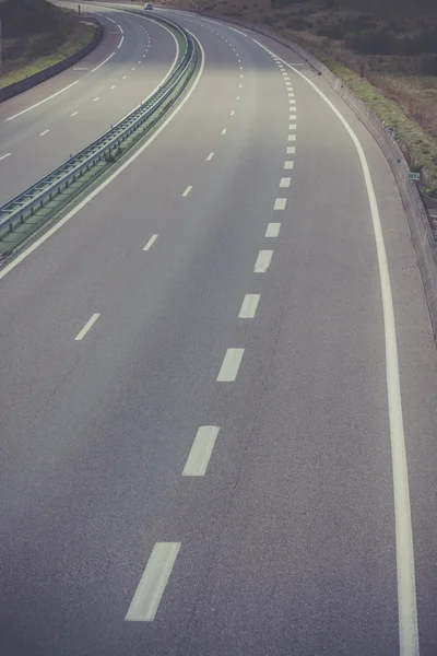 Autobahn durch Frankreich — Stockfoto