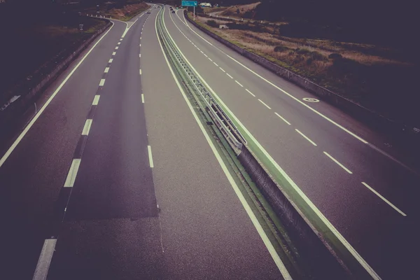 Autobahn durch Frankreich — Stockfoto
