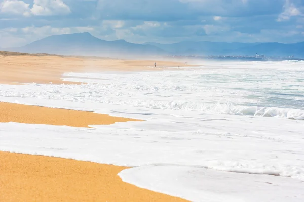 Hosszú homokos Atlantic Beach — Stock Fotó