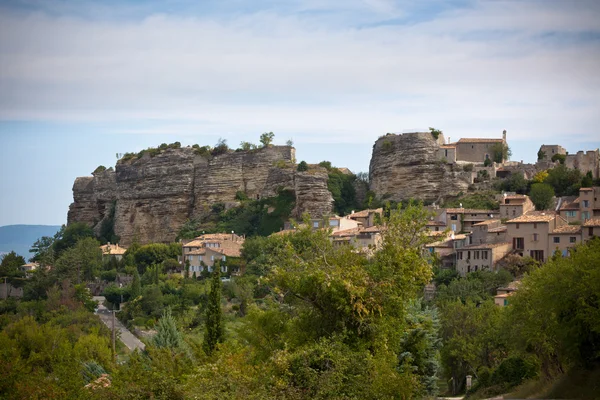 Vista da aldeia de Saignon na Provença — Fotografia de Stock