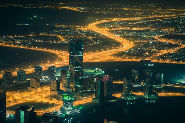 Dubai Innenstadt Nacht — Stockfoto