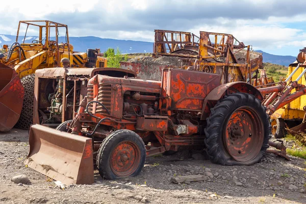 Vintage oude bulldozers — Stockfoto