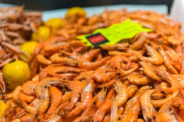 Raw whole tiger prawns — Stock Photo, Image