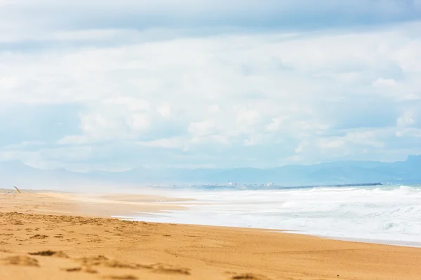 Longa praia Atlântico — Fotografia de Stock