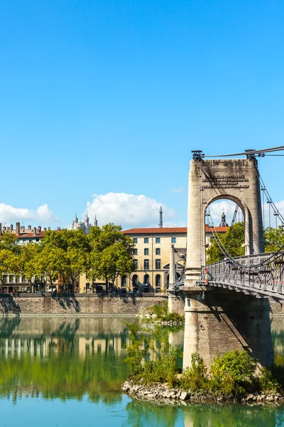 Old Passerelle du College bridge — Stock Photo, Image