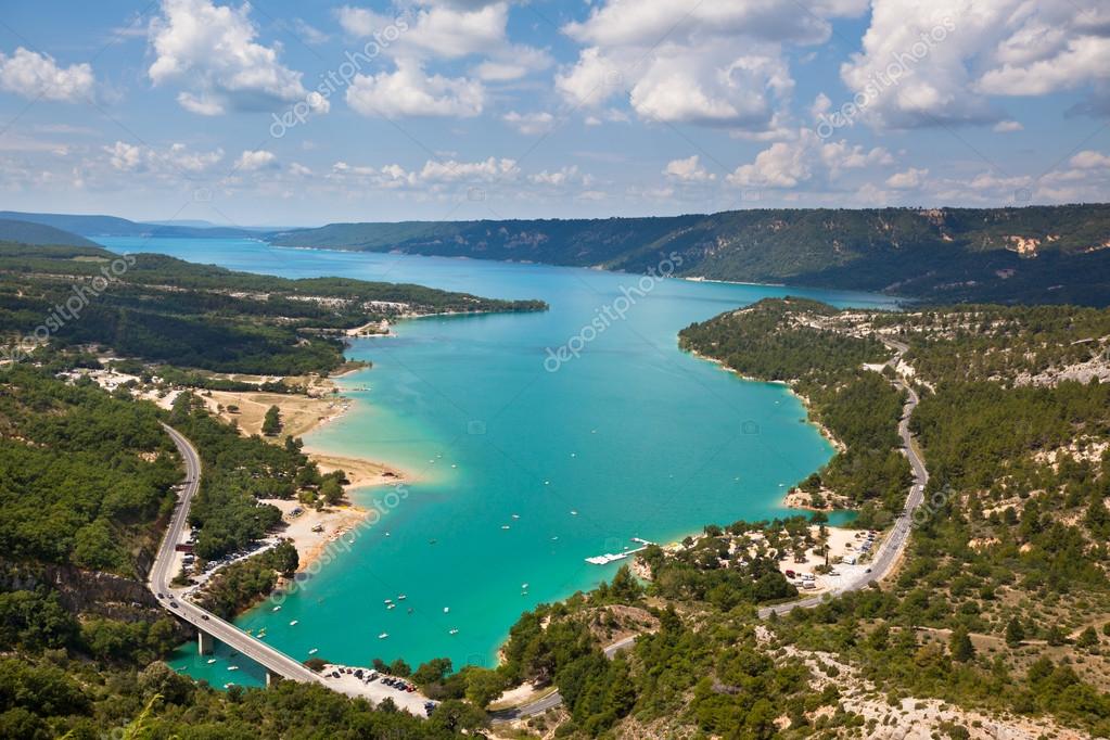st croix lake in provence france — Stock Photo © dvoevnore 95359398