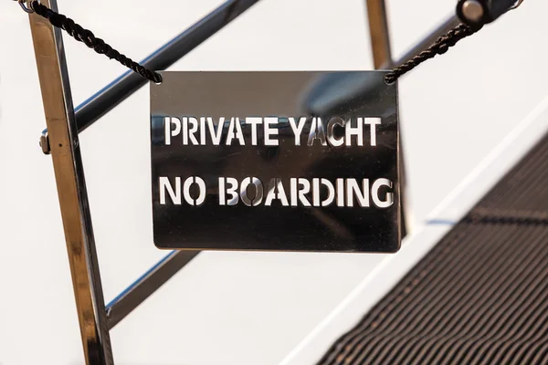 Teken van de jacht. geen boarding — Stockfoto