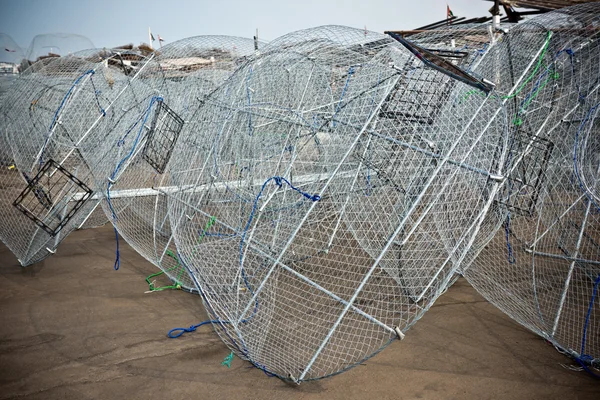 Metal balık ağlarına — Stok fotoğraf