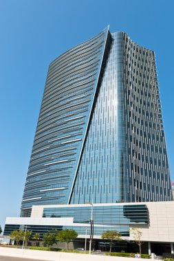 Şehir gökdelen ile sokak