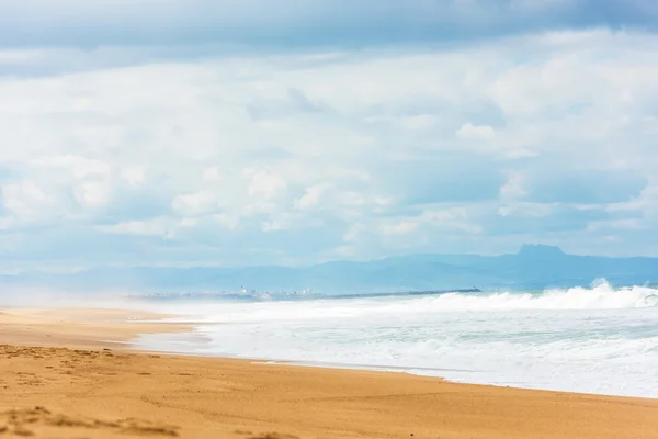 Longa praia Atlântico — Fotografia de Stock