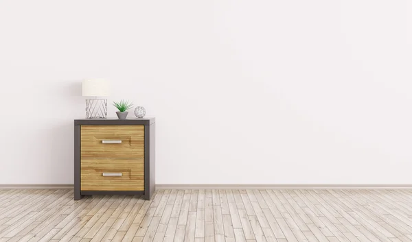 Interieur van een kamer met het kabinet 3d render — Stockfoto