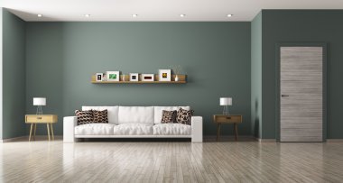 Oturma odası iç 3d render