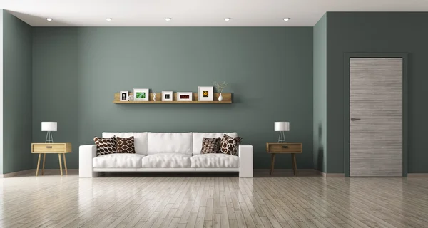 Living room interiör 3d-rendering — Stockfoto