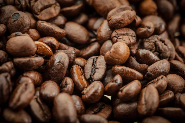 Gebrande koffiebonen, kan worden gebruikt als achtergrond — Stockfoto