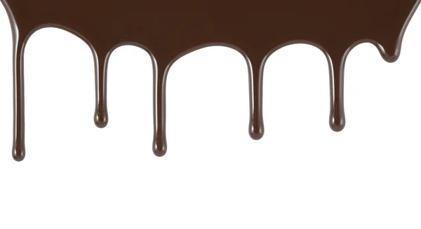 Chocolate falling from above — Stock Photo, Image