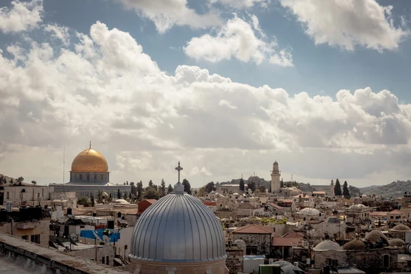 Blick auf die Sehenswürdigkeiten der jerusalem Altstadt, — Stockfoto