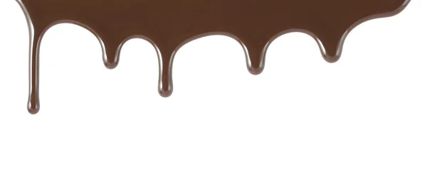 Chocolate falling from above — Stock Photo, Image