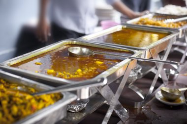Dal Bhat. geleneksel Nepal gıda