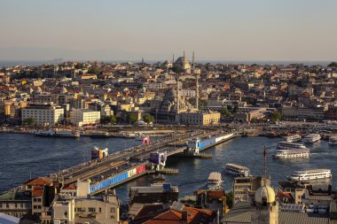 Galata kulesinden Boğaz'ın panoramik manzaralı