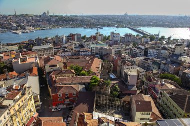 Galata kulesinden Boğaz'ın panoramik manzaralı