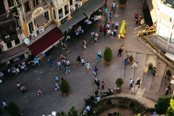 Panoramisch uitzicht op Bosporus van Galata Tower — Stockfoto