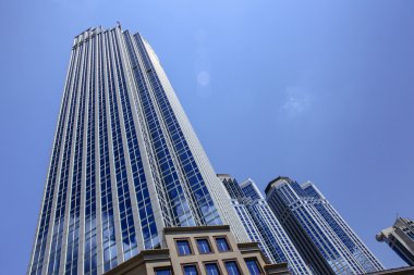 Levent bölgesinde bir hızla gelişen iş ve Finans Istanbul highrises ve alışveriş merkezleri ile alandır