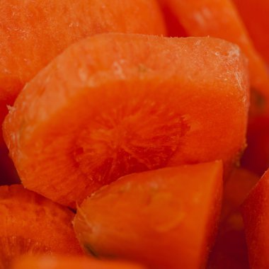 dilimlenmiş havuç makro arkaplanı