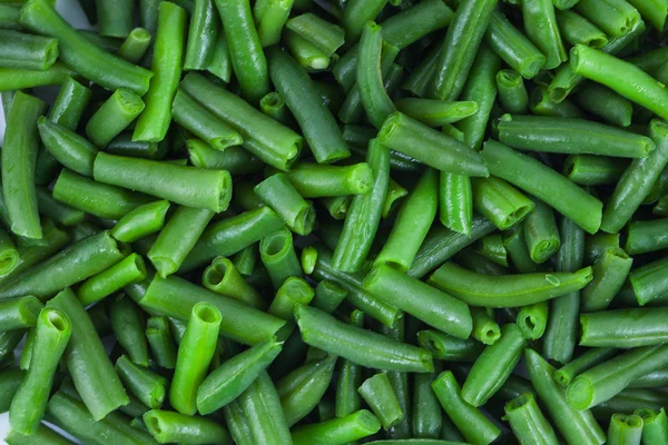 Texture fraîche de haricots verts savoureux — Photo