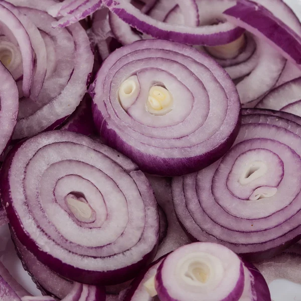 Close up of sliced red onion Stock Image