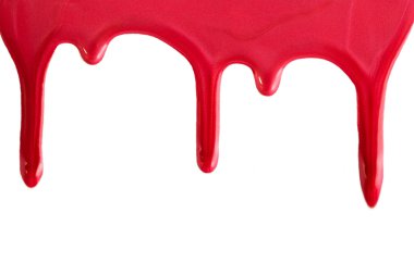 Tırnak cilası bırakır. Beyaz bir arka plan üzerinde izole.