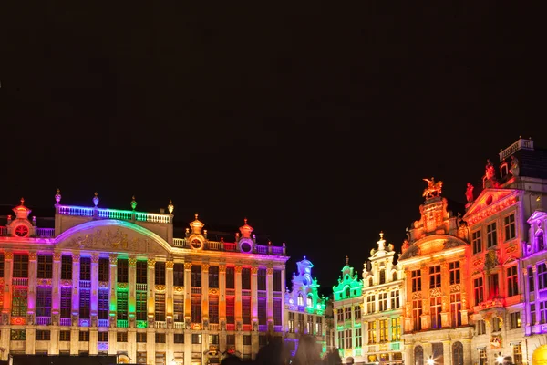 Grote Markt - torget och rådhuset i Bryssel, Belgien — Stockfoto