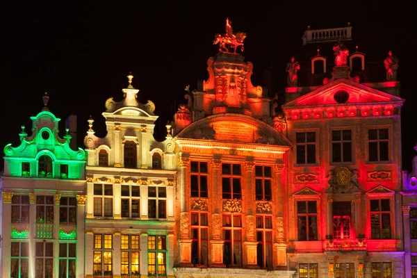 Grote Markt - torget och rådhuset i Bryssel, Belgien — Stockfoto