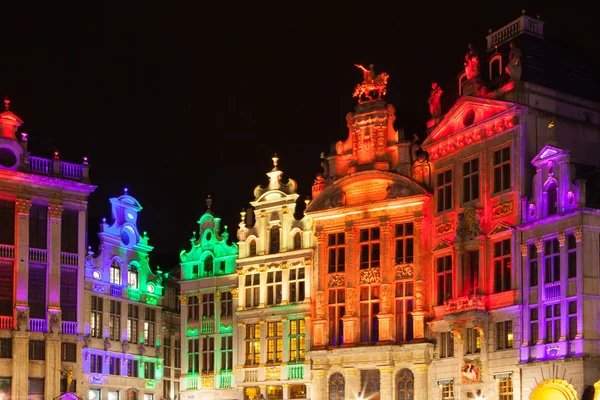 Grote Markt - torget och rådhuset i Bryssel, Belgien — Stockfoto