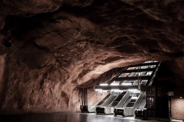 Stokholm, İsveç eski şehrin doğal dramatik sahne