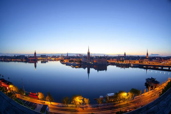 Scenic evening panorama of Stockholm, Sweden — Stock Photo, Image