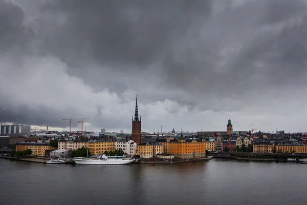 Scenic dramatic  scenery of the Old Town in Stockholm, Sweden — Stock Photo, Image