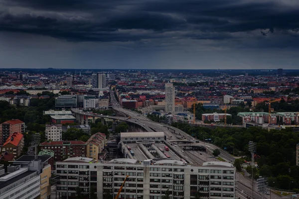Ericsson Globe, national Indoor arena İsveç yakalanan Stokholm havadan görünümü