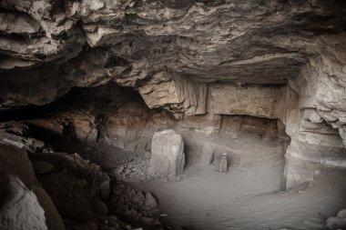 Elephanta Adası Mumbai (Bombay), Maharashtra eyalet, Hindistan dönmüş 20, 2013 hakkında: Hindu tapınağı Elephanta Adası mağaralar. UNESCO.