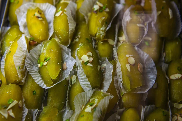 Fresh sweet Sweet indian dish taken in Varanasi — Stock Photo, Image