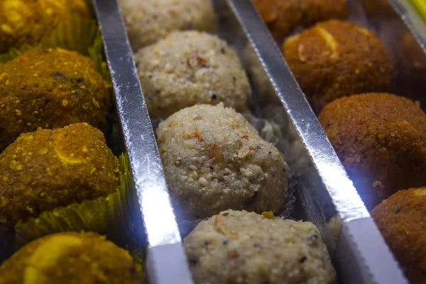 Fresh sweet Sweet indian dish taken in Varanasi — Stock Photo, Image