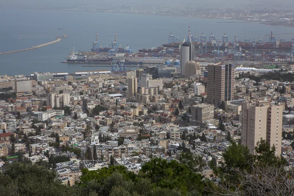 Panoramic Aerial View of Haifa, Israel — Stock Photo, Image