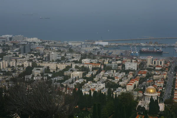 Vista aérea panorámica de Haifa, Israel — Foto de Stock