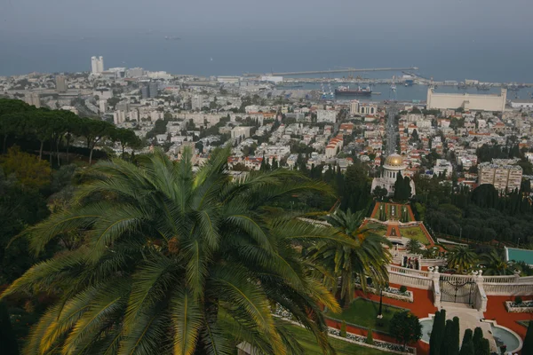 Vista aérea panorámica de Haifa, Israel — Foto de Stock