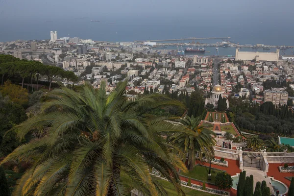 Vista aérea panorámica de Haifa, Israel — Foto de Stock