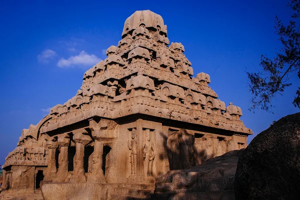 Une des merveilles architecturales antiques des rois Pallava dans — Photo